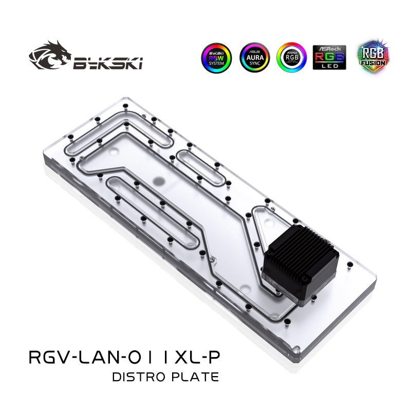 Bykski RGV-LAN-O11XL-P Waterway Boards For Lian Li PC-O11 Dynamic XL Case RBW For Intel CPU Water Block GPU Building