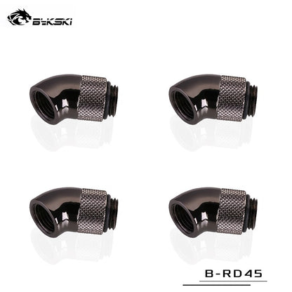 Bykski 45 Degree Rotary Fitting Bykski G1/4" Rotatable 45° Adapter Cooling Equipment Adjust Connect | Water Cooling Fitting