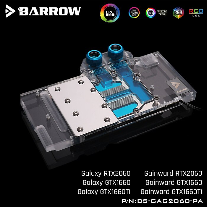 FormulaMod Barrow RTX 2060 full-cover GPU waterblock — silent local AI workload cooling (view 2)