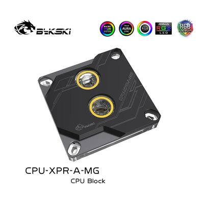 Bykski Cpu Water Block For Intel 115x/1700, Black 5V RBW, Computer Water Liquid Cooling Water Cooler, | Liquid Cooling Block