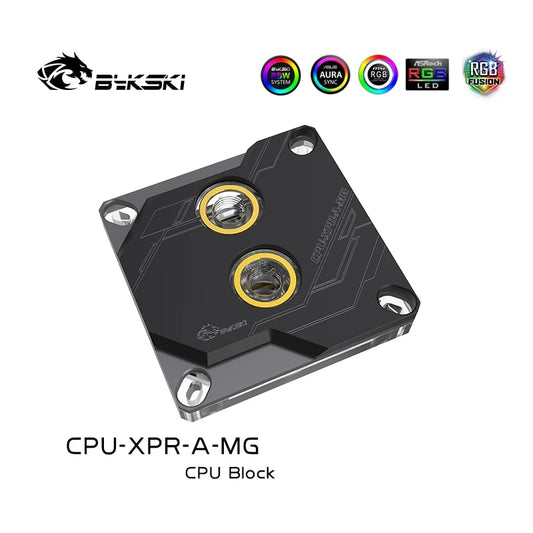 Bykski Cpu Water Block For Intel 115x/1700, Black 5V RBW, Computer Water Liquid Cooling Water Cooler, CPU-XPR-A-MG