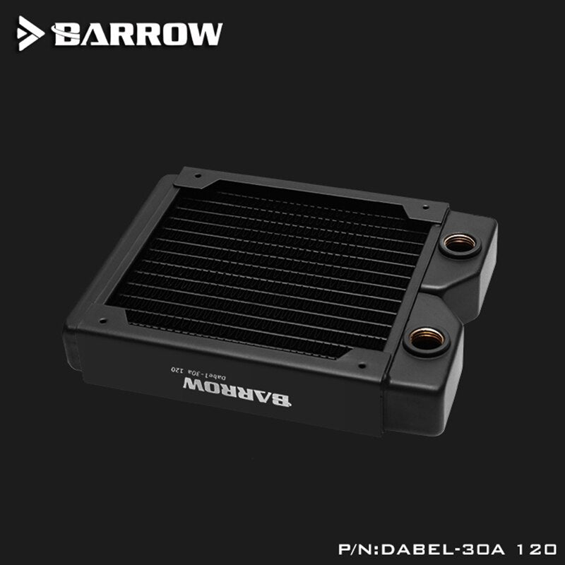 Barrow Dabel-30a 120 Copper Radiator 30mm Thickness 14pcs Circulation Channel Suitable For 120mm Fans | Custom Loop Radiator