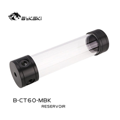 Bykski Water Cooling Reservoir Tank, Length 100/150/200/260mm, Diameter 60mm, For Computer CPU GPU | Water Cooling Reservoir
