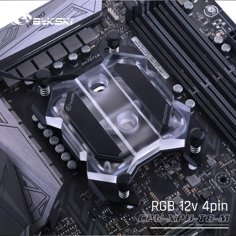 Bykski Amd Cpu Water Cooling Block For Ryzen 3/5/7/9 AM3/AM4, Microwaterway Mechanical Butterfly | Water Cooling Block