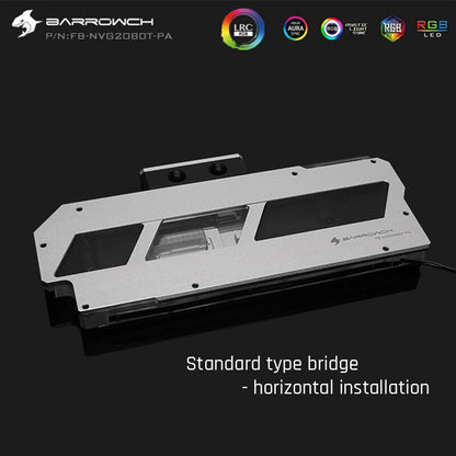 FormulaMod Barrow RTX 2080Ti full-cover GPU waterblock — silent local AI workload cooling (view 6)