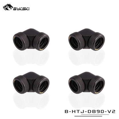 Hard Tube Fitting With 90 Degree Bykski Water Cooling 90° Connector Adapter Suitable For OD14mm Rigid Pipe Component