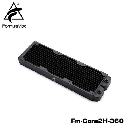 FormulaMod Fm-CoRa2H 39mm Thickness Copper Radiator 120/240/360/480mm Black Radiators Suitable For 120Fans
