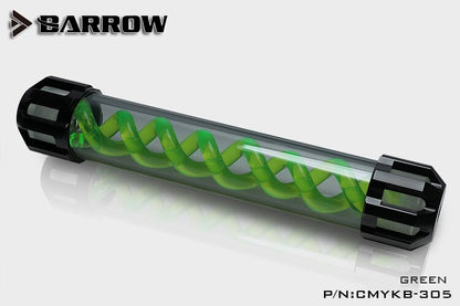 Barrow CMYKB-305 Dark Night Virus-T Reservoirs Aluminum Alloy Cover + Acrylic Body Multiple | PC Water Cooling Accessory