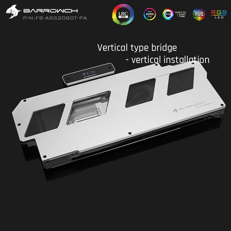 FormulaMod Barrow RTX 2080 full-cover GPU waterblock — silent local AI workload cooling (view 9)