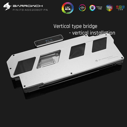 FormulaMod Barrow RTX 2080 full-cover GPU waterblock — silent local AI workload cooling (view 9)