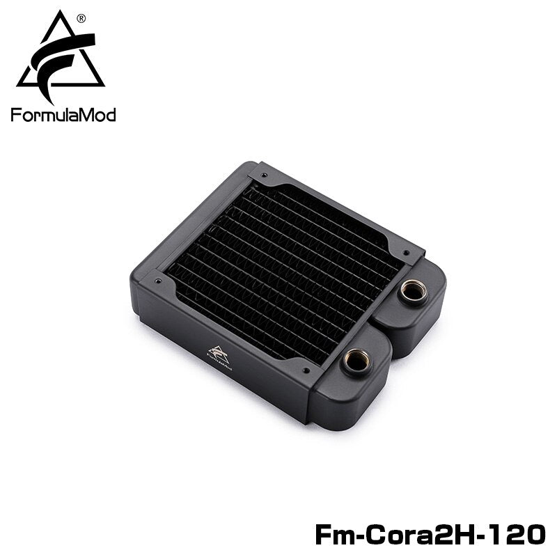 FormulaMod Fm-CoRa2H 39mm Thickness Copper Radiator 120/240/360/480mm Black Radiators Suitable For 120Fans