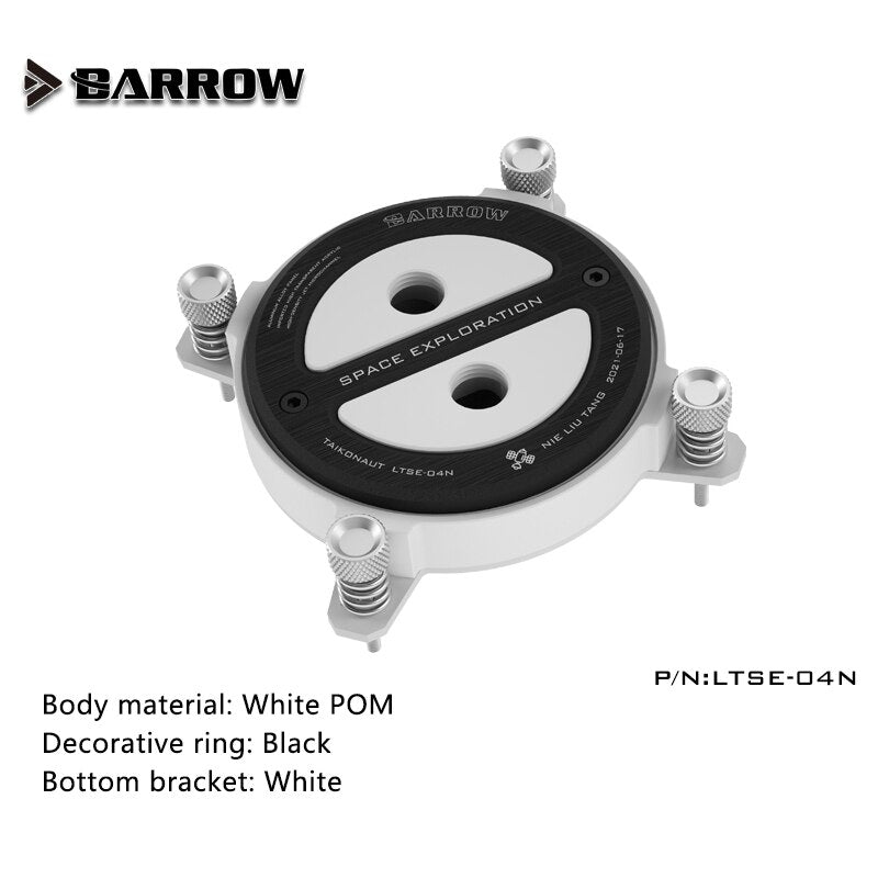 FormulaMod Barrow CPU Water Cooling Block For Intel X99 AMD , Acrylic/POM Liquid Cooling System Micro | Water Cooling Block
