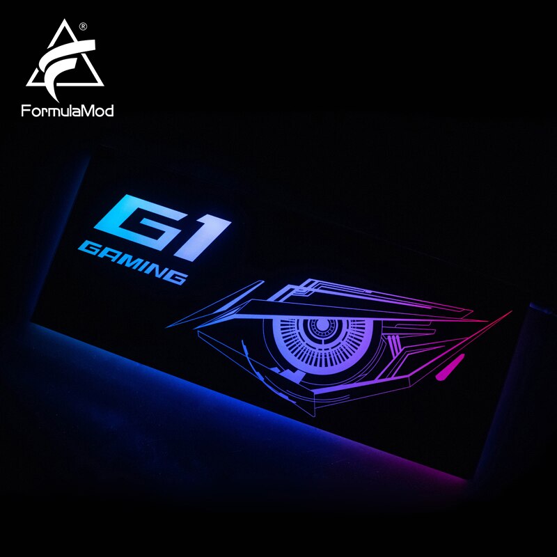 FormulaMod Fm-DB, Gpu Decorative Backplate, With 5v 3pin Lighting LED Acrylic Backplane, Can Sync To | RGB Lighting