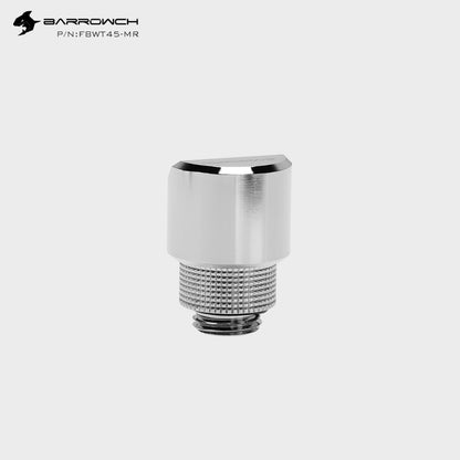 Barrowch 45 / 90 Degree Rotary Adapter With Smooth Surface For Bend Tube Connections Design 2pcs, FBWT-MR