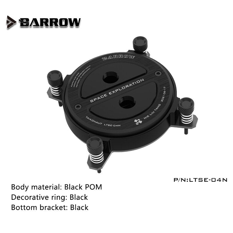 Barrow CPU Water Cooling Block For Intel X99 AMD , Acrylic/POM Liquid Cooling System Micro Waterway LTSE-04N LTSEA-04N LTSEX-04N