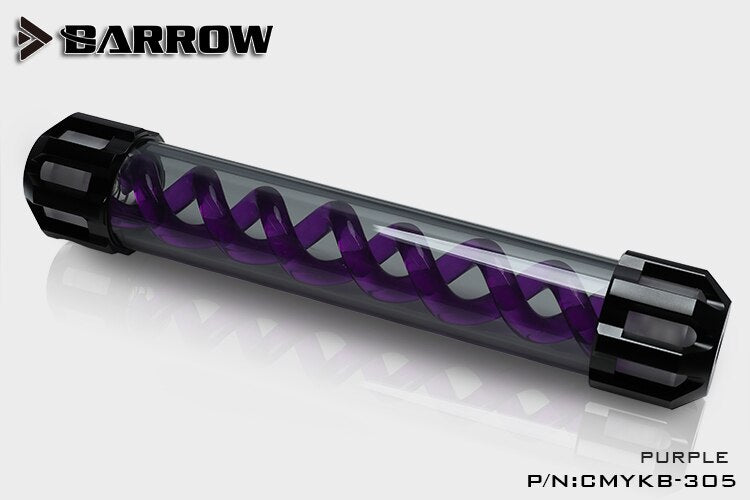 Barrow CMYKB-305 Dark Night Virus-T Reservoirs Aluminum Alloy Cover + Acrylic Body Multiple | PC Water Cooling Accessory