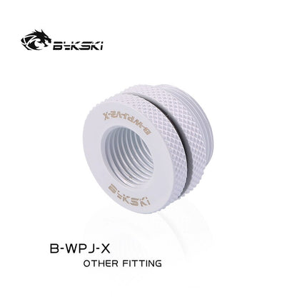 Bykski B-WPJ-X, Boutique Diamond pattern , G1/4'' Crossing connector , for water inlet from case top-cover/complex waterway