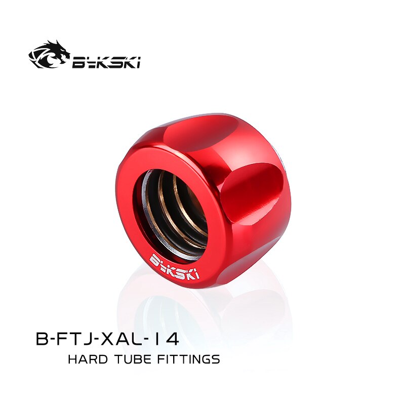 Bykski B-FTJ-XAL-14, Hard Tube Fittings, Boutique Plum Blossom, Multiple Colour , G1/4'' Fast Twist | Water Cooling Fitting