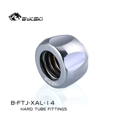Bykski B-FTJ-XAL-14, Hard Tube Fittings, Boutique Plum Blossom, Multiple Colour , G1/4'' Fast Twist | Water Cooling Fitting