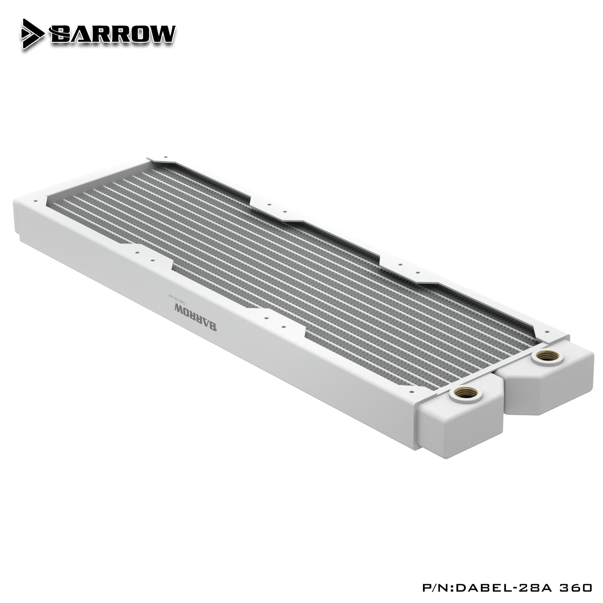Barrow Radiator Dabel-28a 240 / 360 Copper G1/4" Thread White 240MM 360MM Computer Radiator Water | Custom Loop Radiator