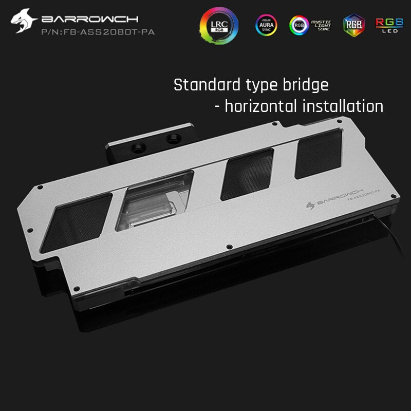 FormulaMod Barrow RTX 2080 full-cover GPU waterblock — silent local AI workload cooling (view 6)