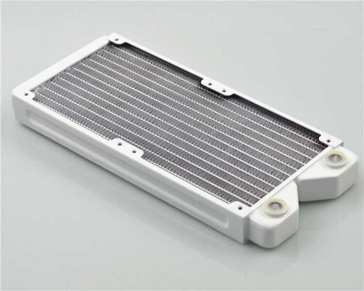 FormulaMod 29MM thickness white radiator computer water cooling radiator supports 120MM fan G1/4 interface all copper quality