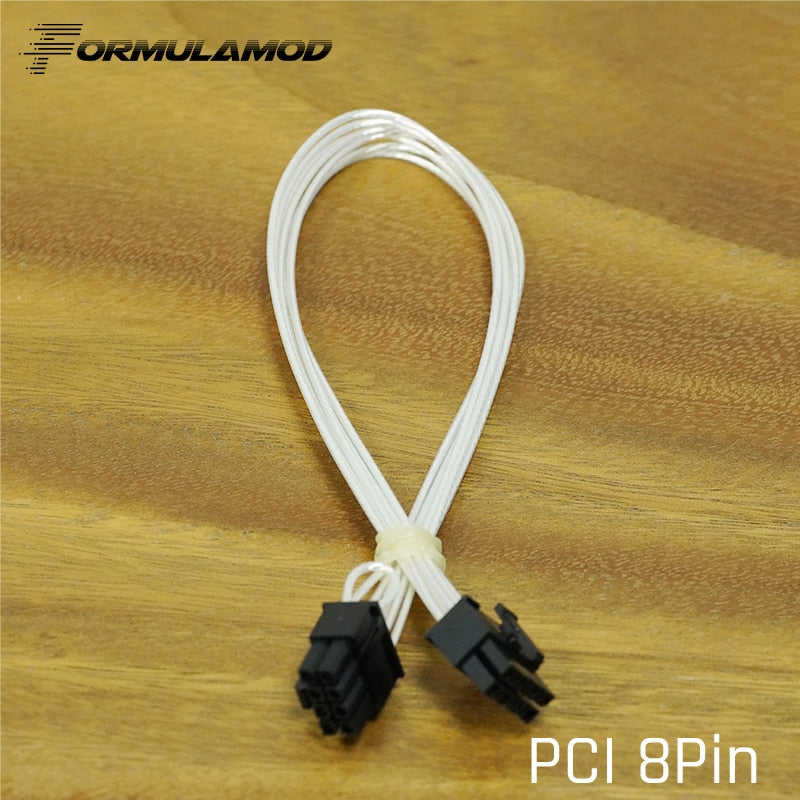 FormulaMod Fm-LKZZ-SL, Fully Modular PSU Cables, 18AWG Silver Plated, For CoolerMaster MWE Gold 550/650/750 Fully Modular PSU
