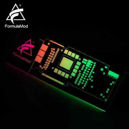 FormulaMod Fm-DB, Gpu Decorative Backplate, With 5v 3pin Lighting LED Acrylic Backplane, Can Sync To Motherboard