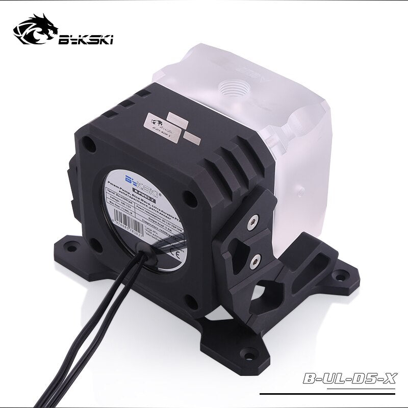 Bykski B-UL-D5-X, D5 Pump With Bracket & Armor, Aluminum Alloy Bracket And Armor, Head 3.8 Meters, Flow | Water Cooling Pump