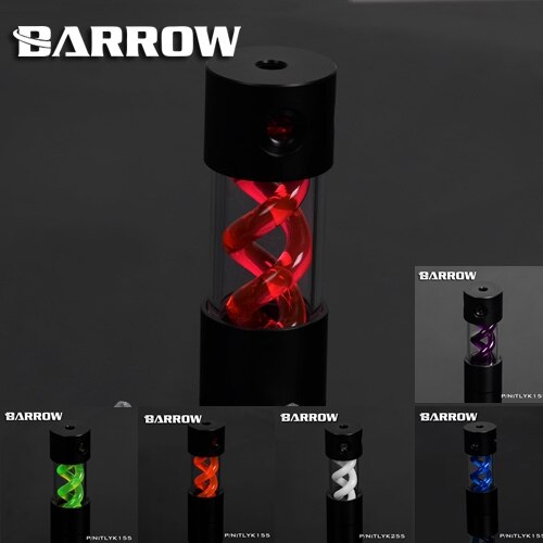 Barrow TLYK-155 Multi-colored Virus-T Cylinder Water Reservoir , Water Cooling tank, come with | Water Cooling Reservoir