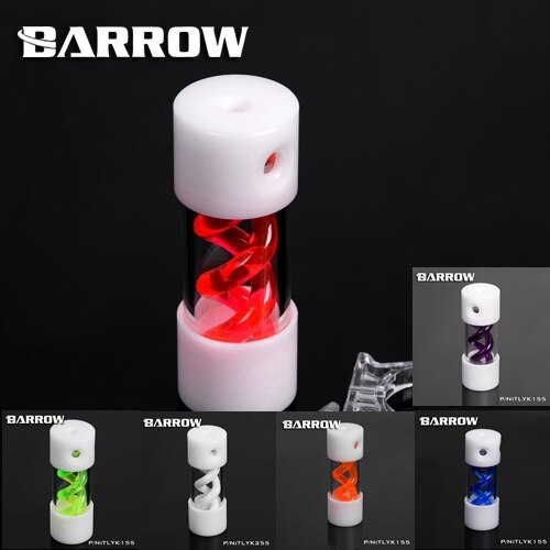 Barrow TLYK-155 Multi-colored Virus-T Cylinder Water Reservoir , Water Cooling tank, come with | Water Cooling Reservoir