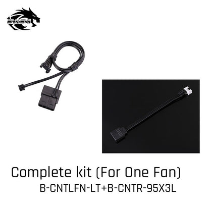 Bykski B-CNTLFN-LT, RBW Fan Dedicated Lighting Synchronous Extension Cable, 5V, For RBW Fan Synchronous To Motherboard