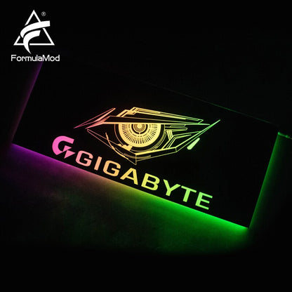 FormulaMod Fm-DB, Gpu Decorative Backplate, With 5v 3pin Lighting LED Acrylic Backplane, Can Sync To | RGB Lighting