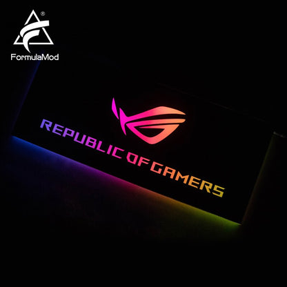 FormulaMod Fm-DB, Gpu Decorative Backplate, With 5v 3pin Lighting LED Acrylic Backplane, Can Sync To | RGB Lighting