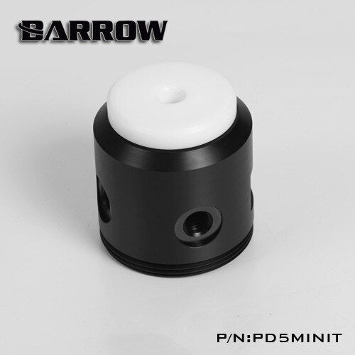 Barrow POM/PMMA acrylic water pump cover for D5 / MCP655 serise pump computer water cooling. PD5MINIT | Water Cooling Pump