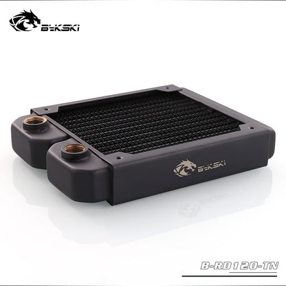 Bykski B-RD120-TN, 120mm Single Row Radiators, 29mm Thickness, Standard Water Cooling Radiators , | Water Cooling Accessory