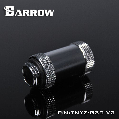 Barrow TNYZ-G30V2, 30mm Male To Female Extender Fittings, G1/4 Male To Female Water Cooling Fittings | Water Cooling Fitting