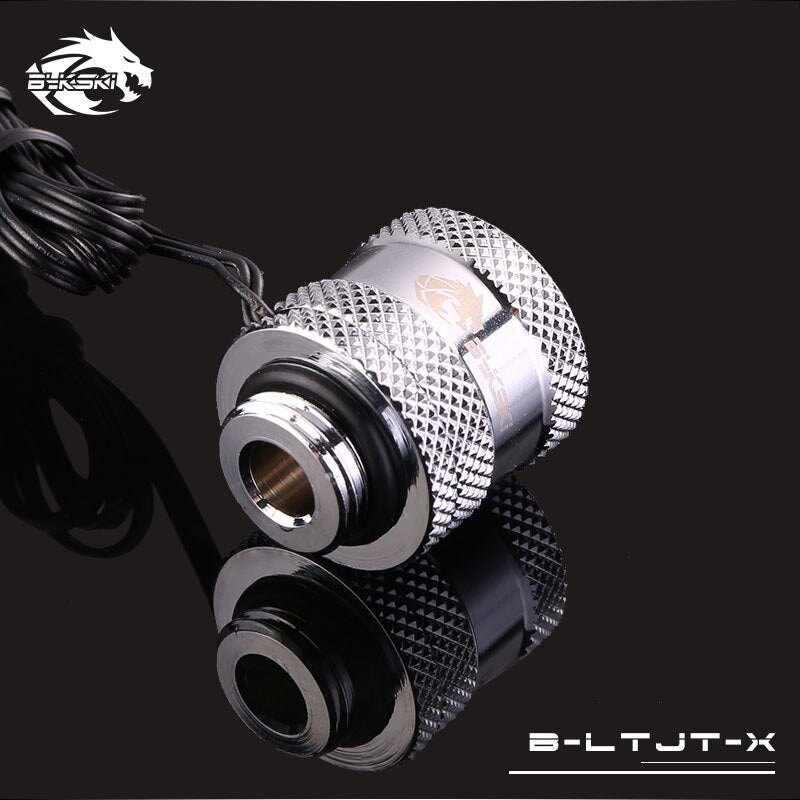 Bykski B-LTJT-X, 14mm Lighting Hard Tube Fittings, G1/4 Diamond Pattern In-built Light, For OD14mm Hard Tubes