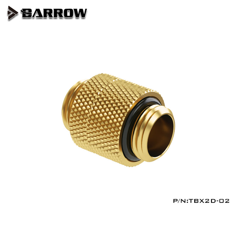Barrow TBX2D-02 Male to Male Rotary Fitting G1/4'' Black Silver White Gold Connection Adapter