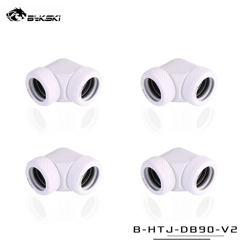 Hard Tube Fitting With 90 Degree Bykski Water Cooling 90° Connector Adapter Suitable For OD14mm Rigid Pipe Component