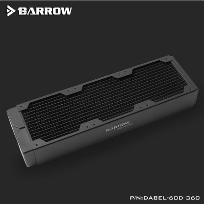 Barrow Computer Radiator Support 120MM Fan Water Cooling Tool CPU Overclocking Cooler Dabel-60d 360 60MM Thickness Red Copper