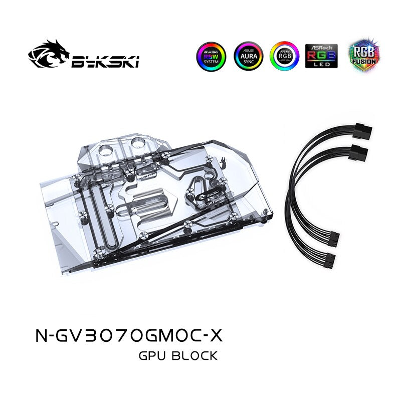 Bykski 3070 GPU Water Cooling Block For Gigabyte GeForce RTX 3070, Graphics Card Liquid Cooler System, N-GV3070GMOC-X