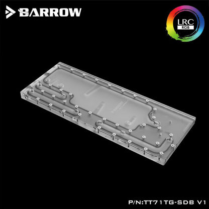 Barrow TT71TG-SDBV1, Waterway Boards For TT View 71 TG/TG RGB Case, For Intel CPU Water Block & | Liquid Cooling Block