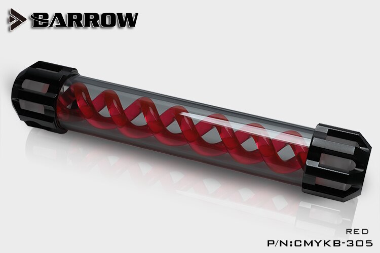 Barrow CMYKB-305 Dark Night Virus-T Reservoirs Aluminum Alloy Cover + Acrylic Body Multiple | PC Water Cooling Accessory