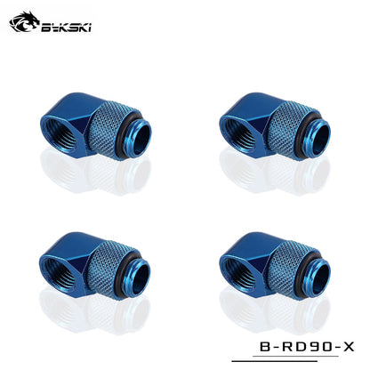 Bykski 90° Adapter Rotary Fitting Bykski G1/4" Computer Case Water Cooling Copper Equipment Adjust | Water Cooling Fitting