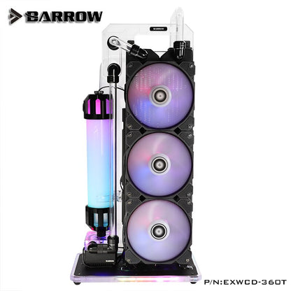 Barrow ITX Case External Water Cooling Bracket Radiator Dock For CPU GPU Cooler, Form PC Liquid | Custom Loop Radiator