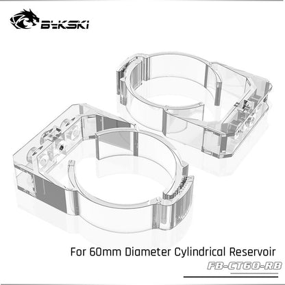 Bykski B-CT50-RB-V2/B-CT60-RB boucle en anneau acrylique pour support de support de réservoir cylindrique de diamètre 50/60mm