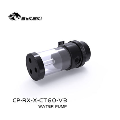 Bykski  DDC water tank and pump combination, Length 100/150/200mm,  Black POM new silent integrated pump, CP-RX-X-CT60-V3