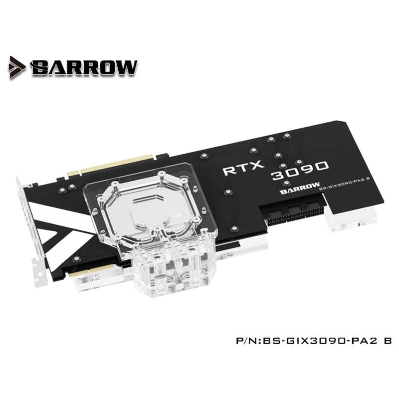 Barrow 3090 3080 GPU Water Block for Gigabyte AORUS RTX 3090 3080 XTREME, Full Cover Water cooler Backplane , BS-GIX3090-PA2 B