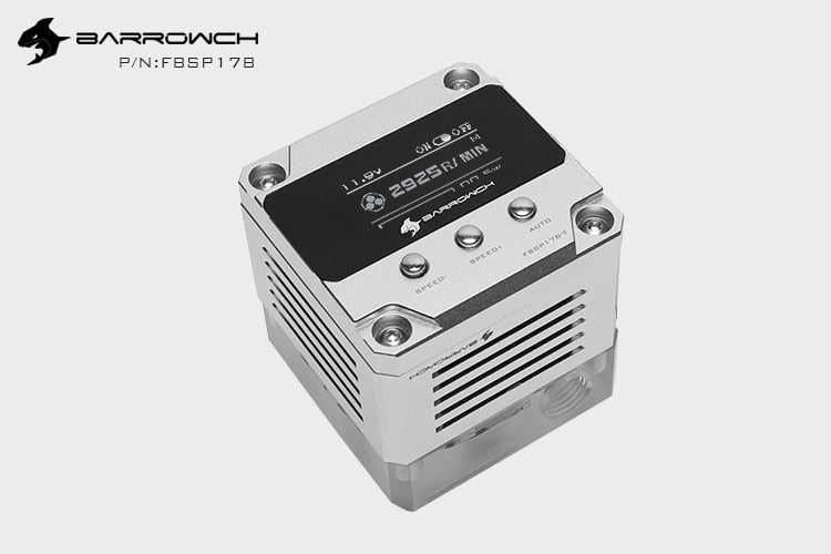 Barrow ch FBSP17B, 17W PWM Intelligent Pump, OLED Digital Display, DDC Series, Manual And PWM Speed | Water Cooling Pump